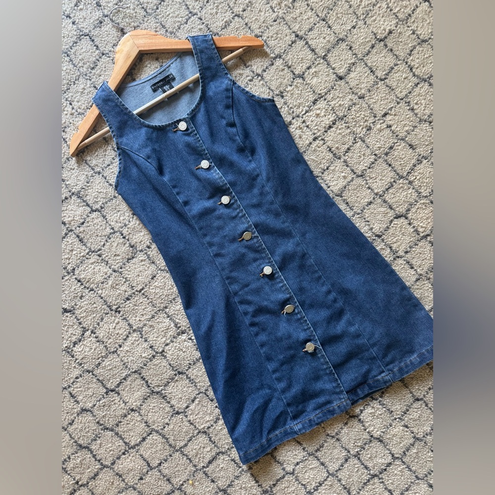 Sincerely Jules button down denim dress, worn once !!!